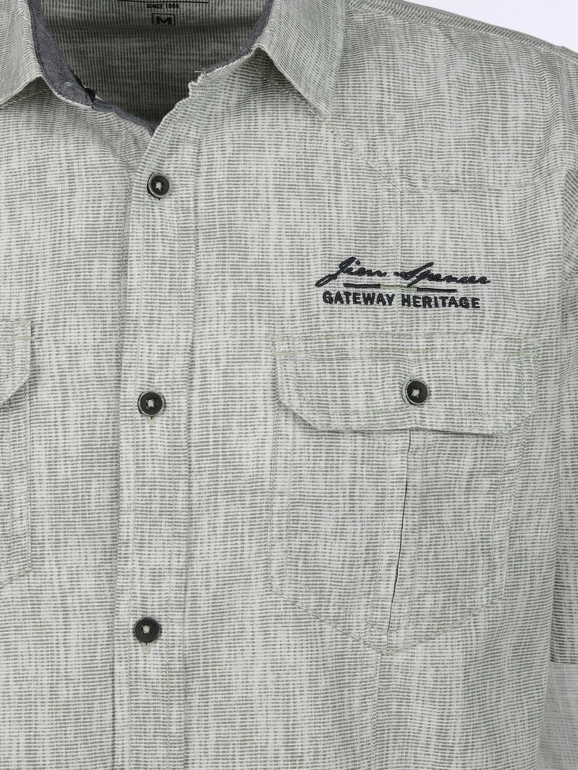 Herren Freizeithemd mit langen, krempelbaren Ärmeln