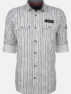 Herren Freizeithemd mit langen, krempelbaren Ärmeln