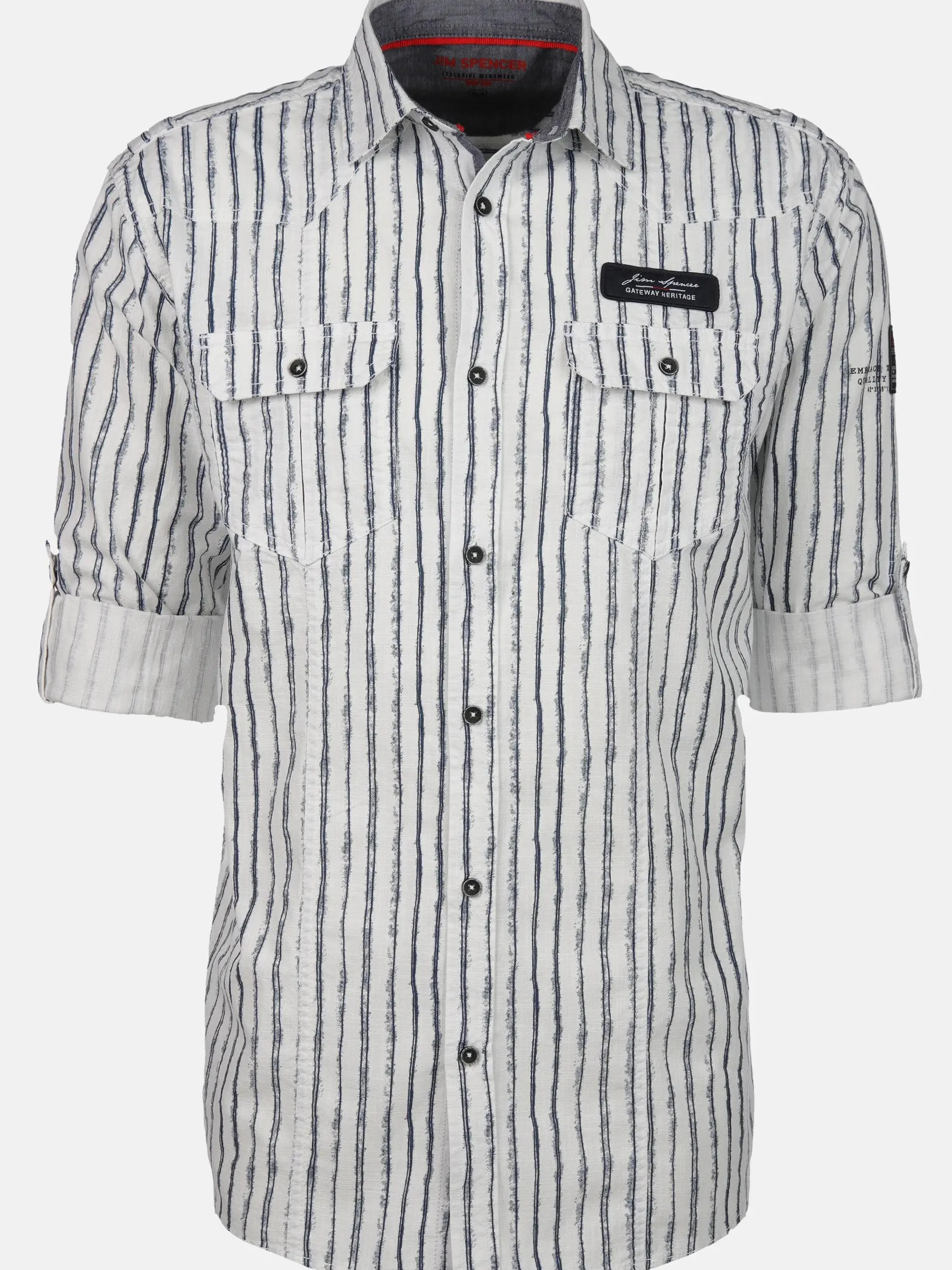 Herren Freizeithemd mit langen, krempelbaren Ärmeln