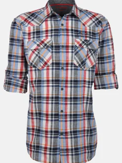 Herren Freizeithemd mit langen, krempelbaren Ärmeln