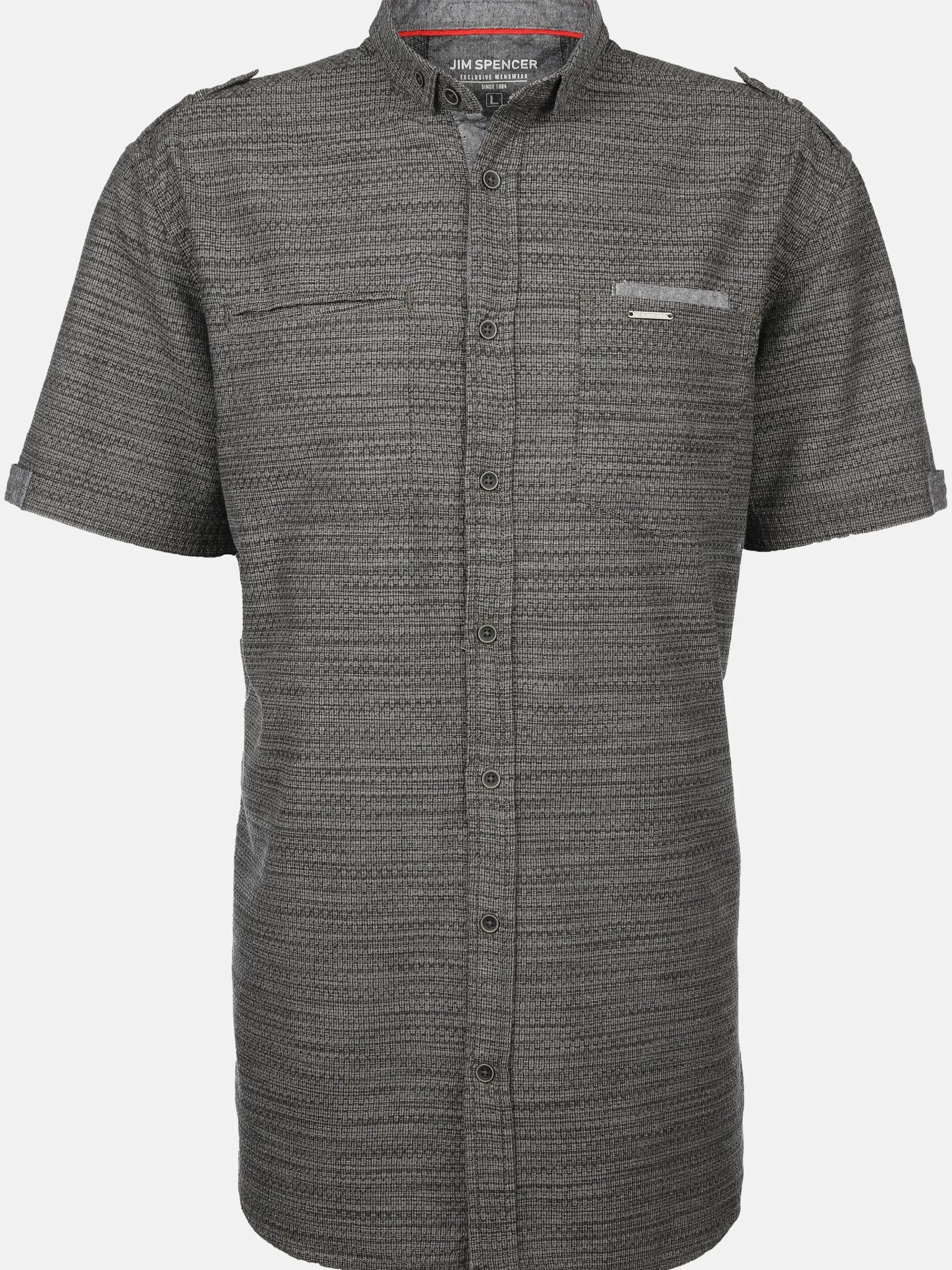 Herren Freizeithemd mit Stehkragen