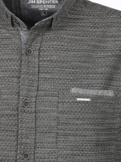 Herren Freizeithemd mit Stehkragen