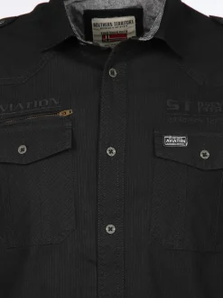 Herren Freizeithemd mit Stickerei