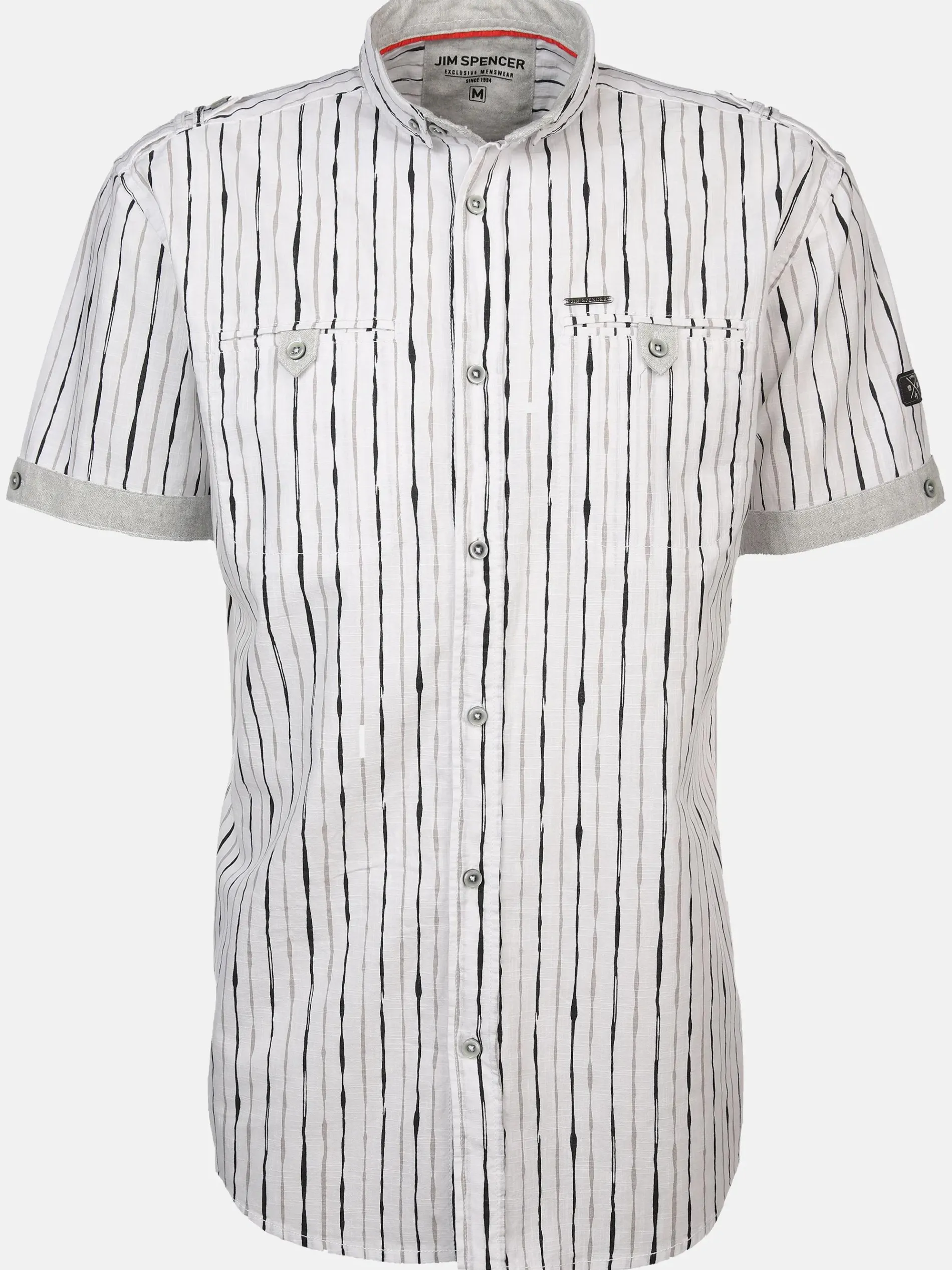 Herren Freizeithemd mit Stehkragen