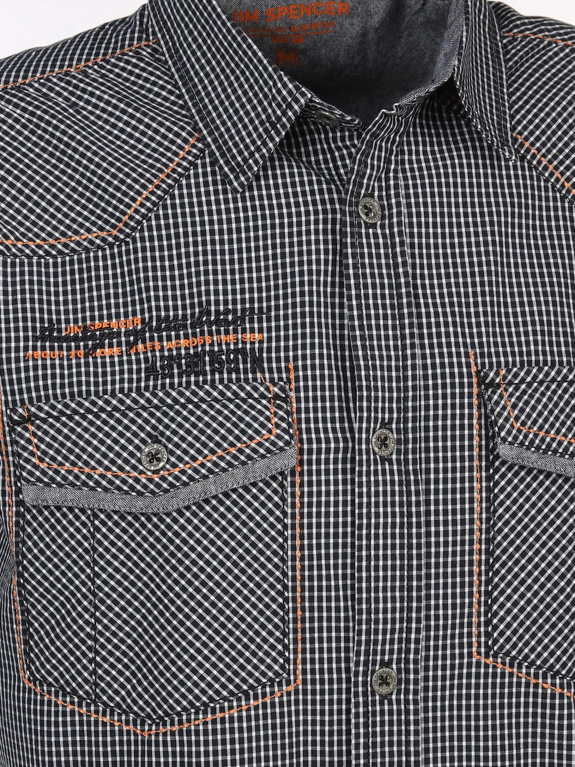 Herren Freizeithemd mit Stickerei