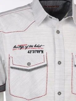 Herren Freizeithemd mit Stickerei