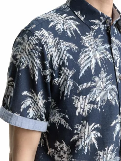 Herren Hemd mit Palmen