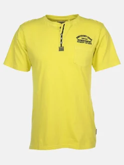 Herren Henley Shirt im Used Look