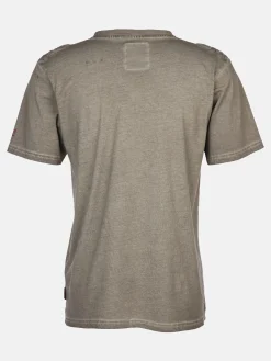 Herren Henley Shirt im Used Look