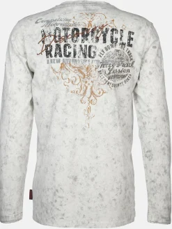 Herren Henley Shirt mit Print