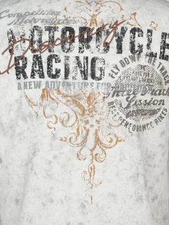 Herren Henley Shirt mit Print