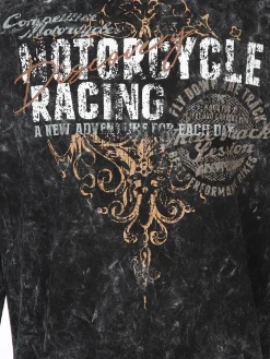 Herren Henley Shirt mit Print