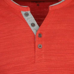 Herren Henley Strickshirt