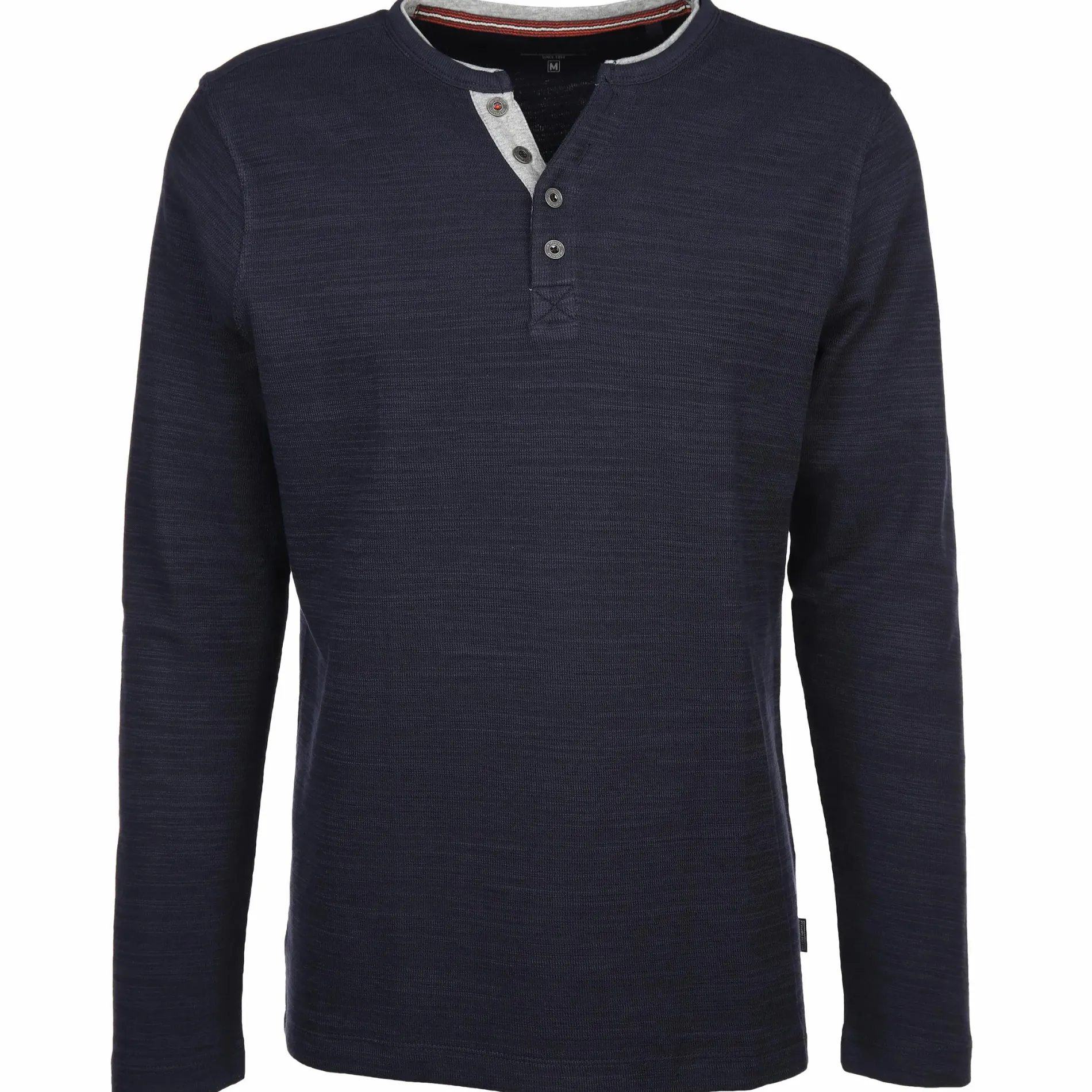 Herren Henley Strickshirt