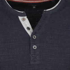 Herren Henley Strickshirt