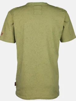 Herren Henleyshirt im Used Look