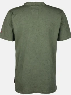 Herren Henleyshirt im Used Look