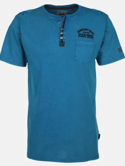 Herren Henleyshirt im Used Look