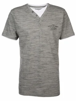 Herren Henleyshirt in 2in1 Optik