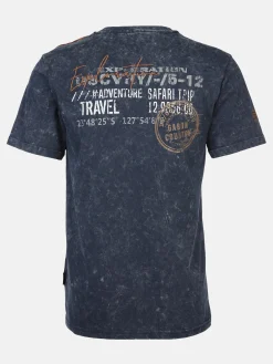 Herren Henleyshirt in Used 2in1 Optik