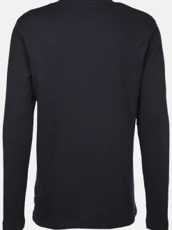 Herren Henleyshirt in Waffeloptik