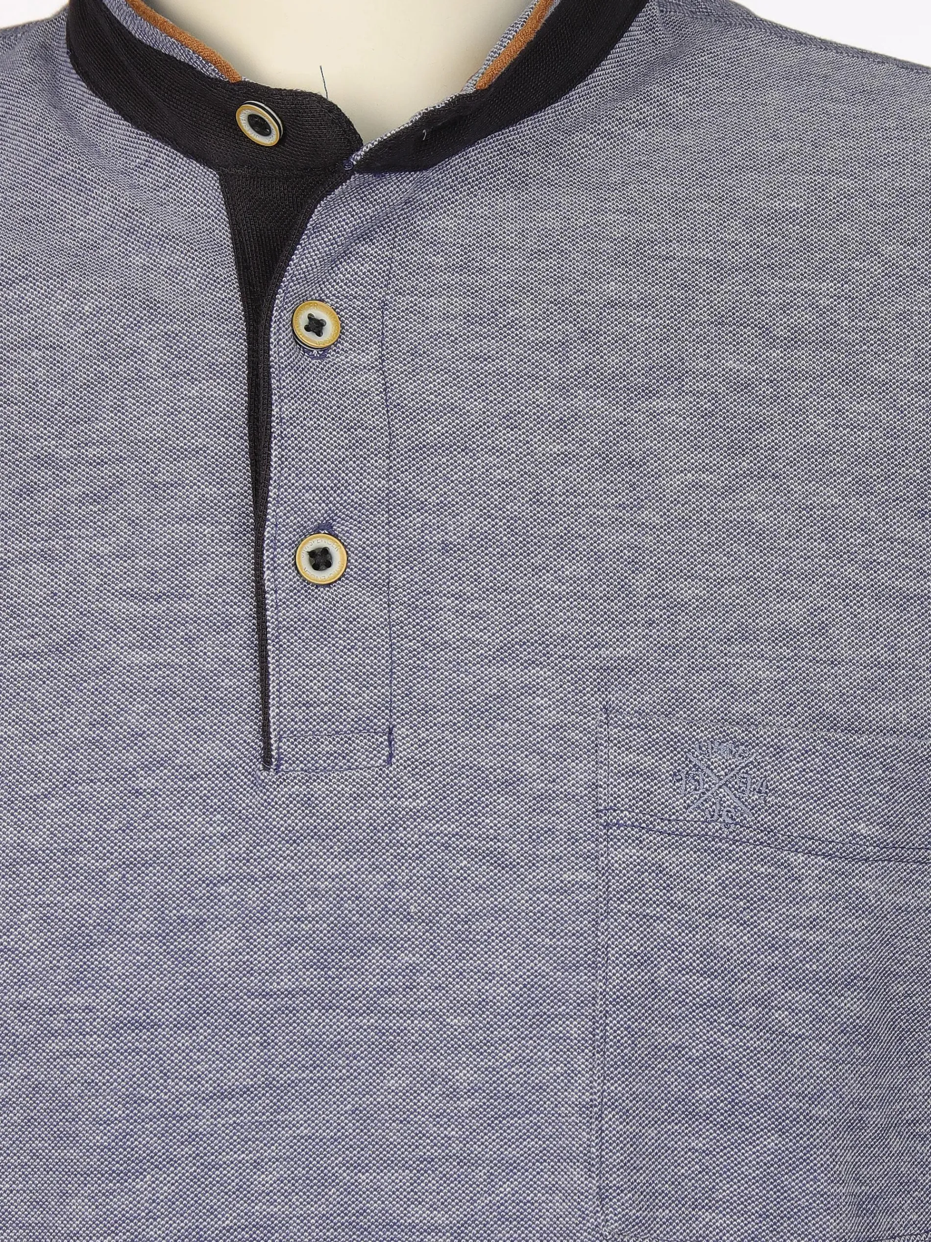 Herren Henleyshirt mit Brusttasche