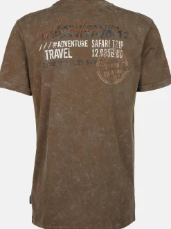 Herren Henleyshirt mit Front-und Backprint