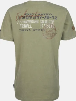 Herren Henleyshirt mit Front-und Backprint