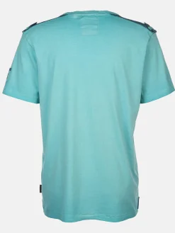 Herren Henleyshirt mit Frontprint