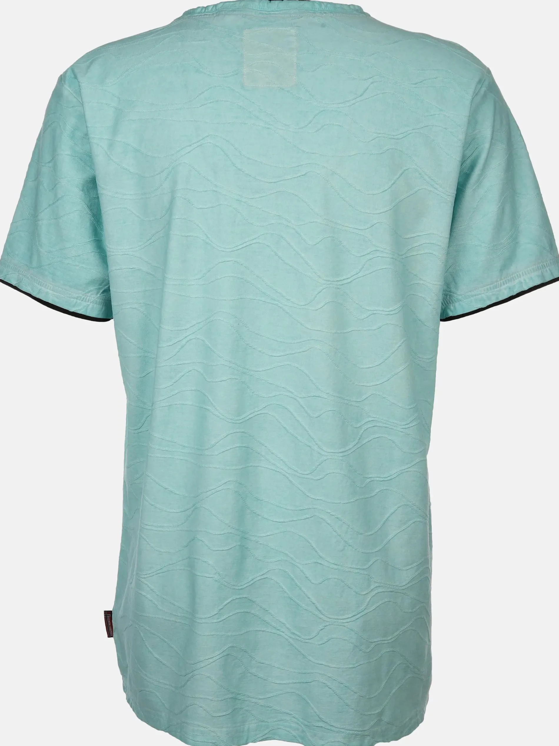 Herren Henleyshirt mit 2in1 Kragen