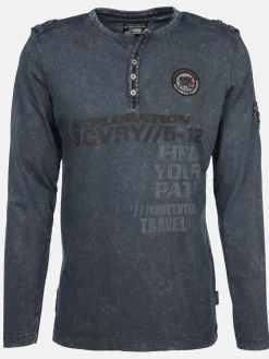 Herren Henleyshirt mit langem Arm