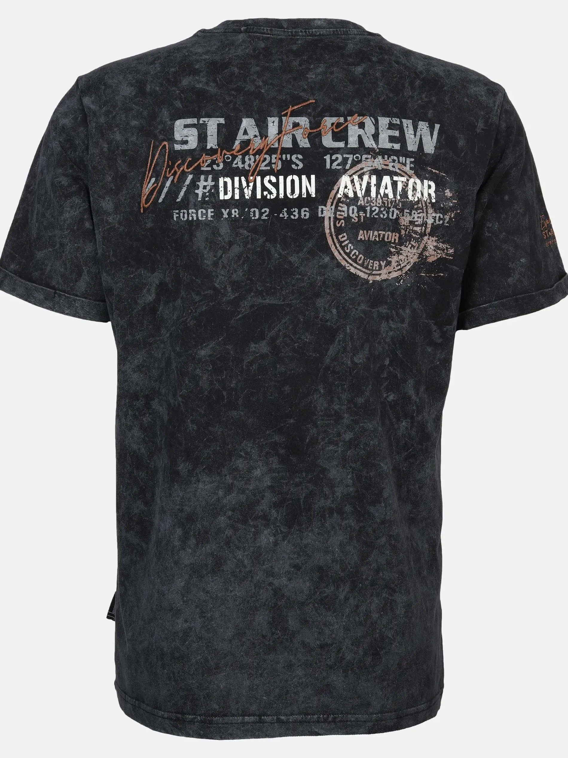 Herren Henleyshirt mit Print