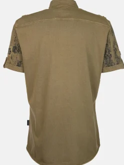 Herren Jerseyhemd mit Alloverprint