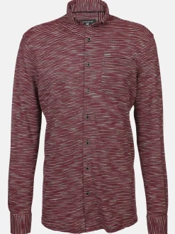 Herren Jerseyhemd mit kleinem Flachkragen