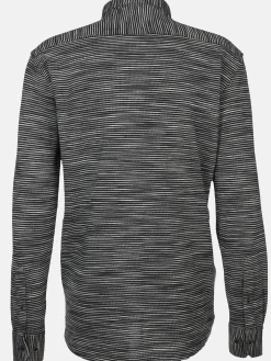 Herren Jerseyhemd mit kleinem Flachkragen