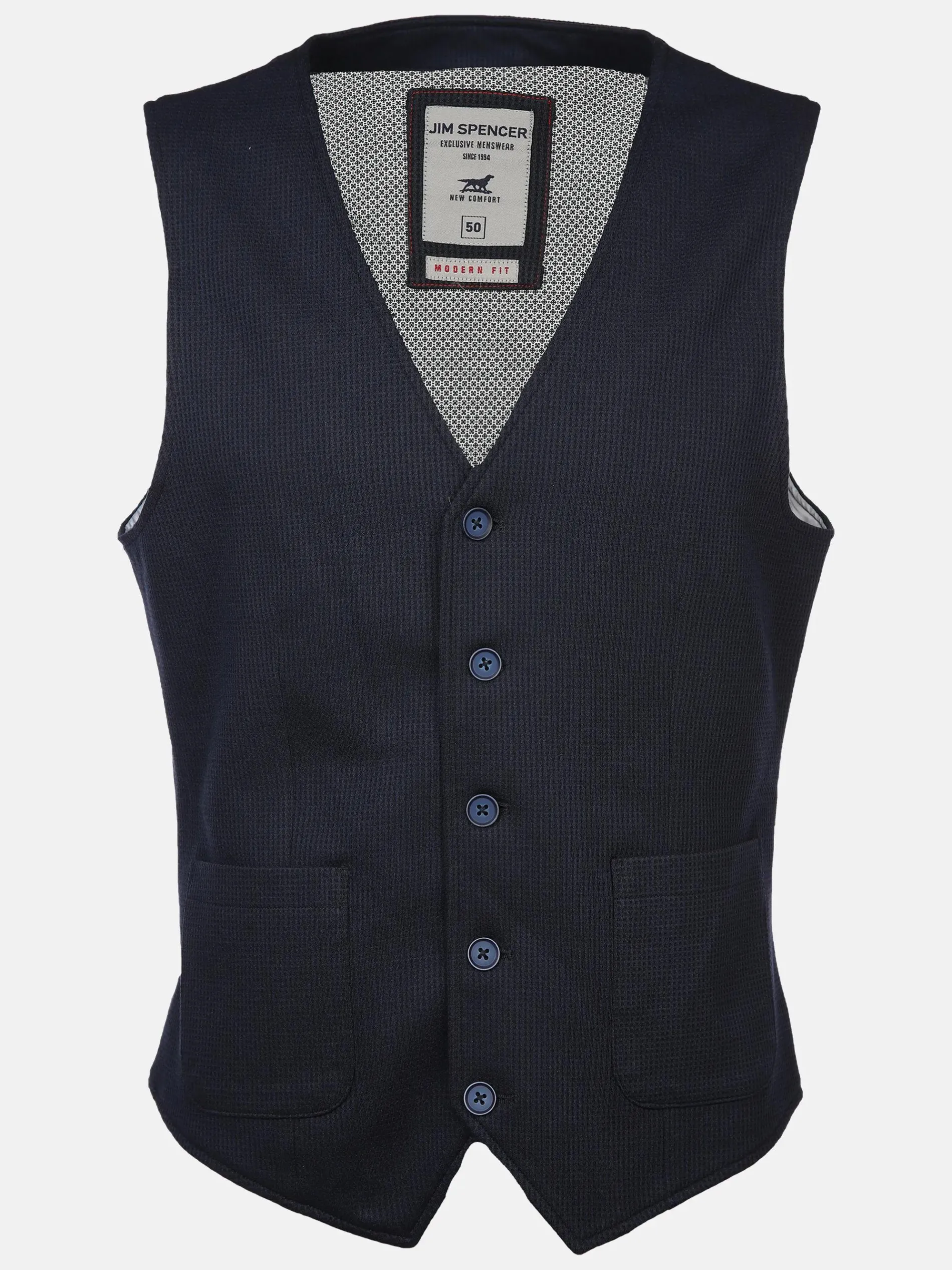 Herren Jerseyweste in Waffelstruktur