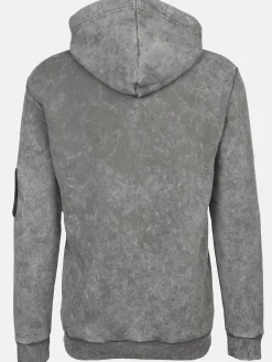 Herren Kapuzensweatshirt mit Print und Schrift