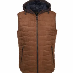 Herren Kapuzenweste aus Velour