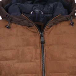 Herren Kapuzenweste aus Velour