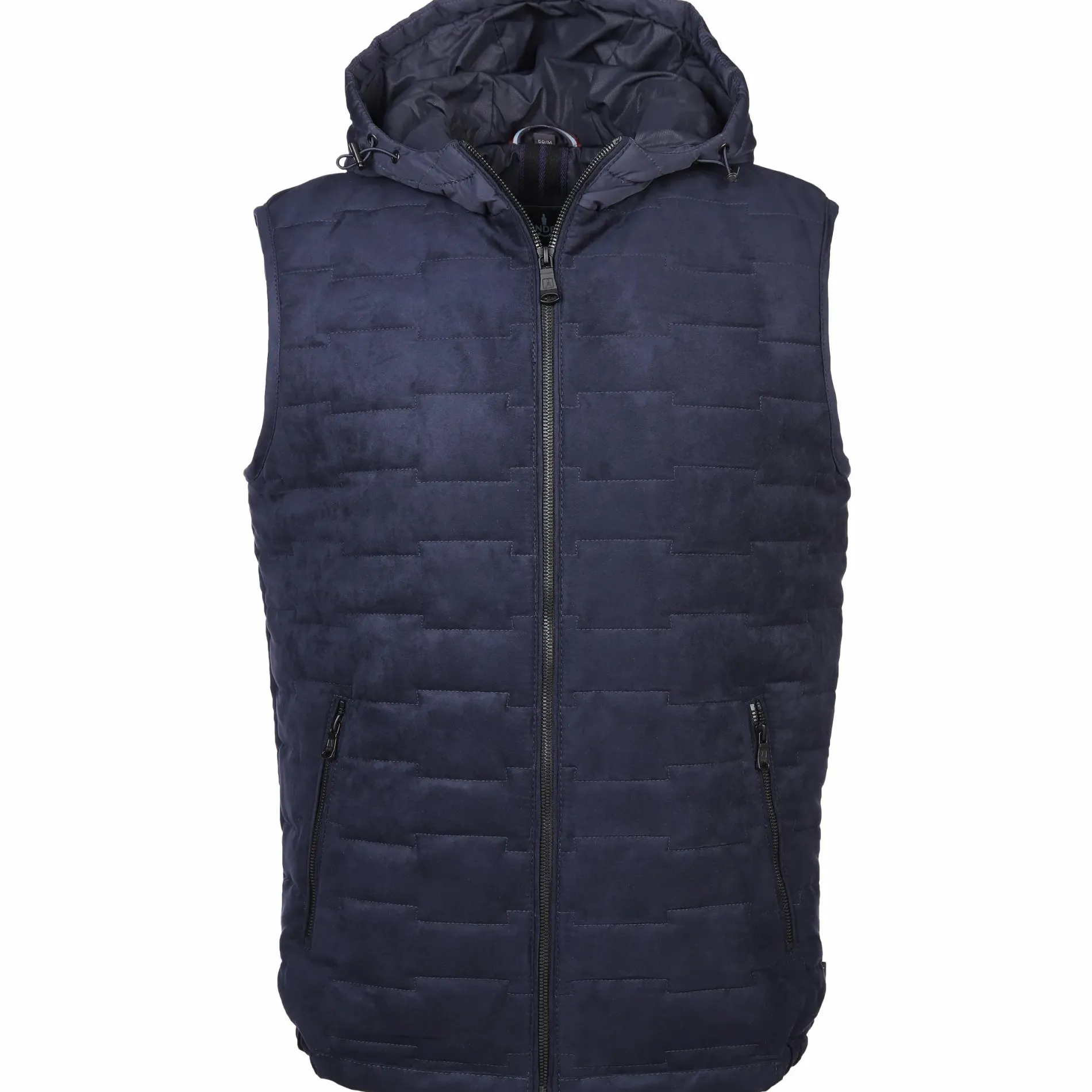 Herren Kapuzenweste aus Velour