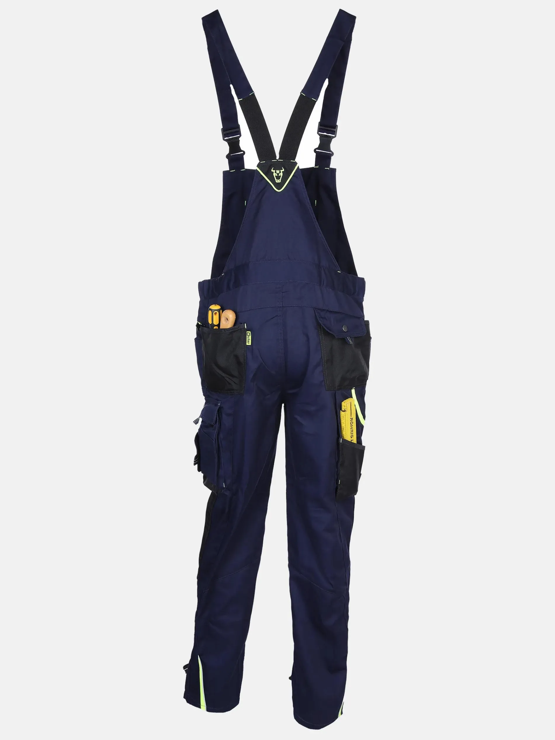 Herren Latz-Arbeitshose mit Neondetails