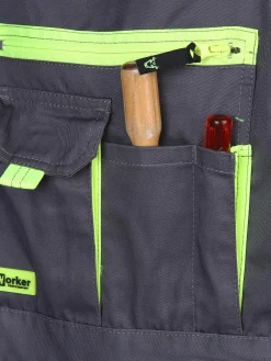 Herren Latz-Arbeitshose mit Neondetails