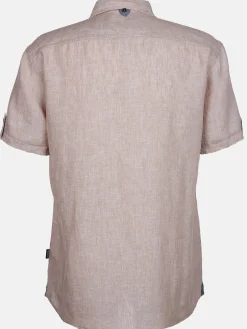 Herren Leinenhemd mit Brusttasche