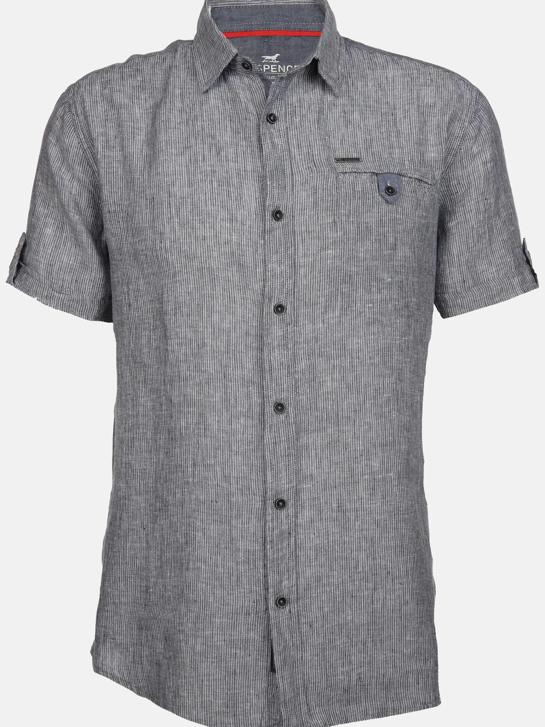 Herren Leinenhemd mit Brusttasche