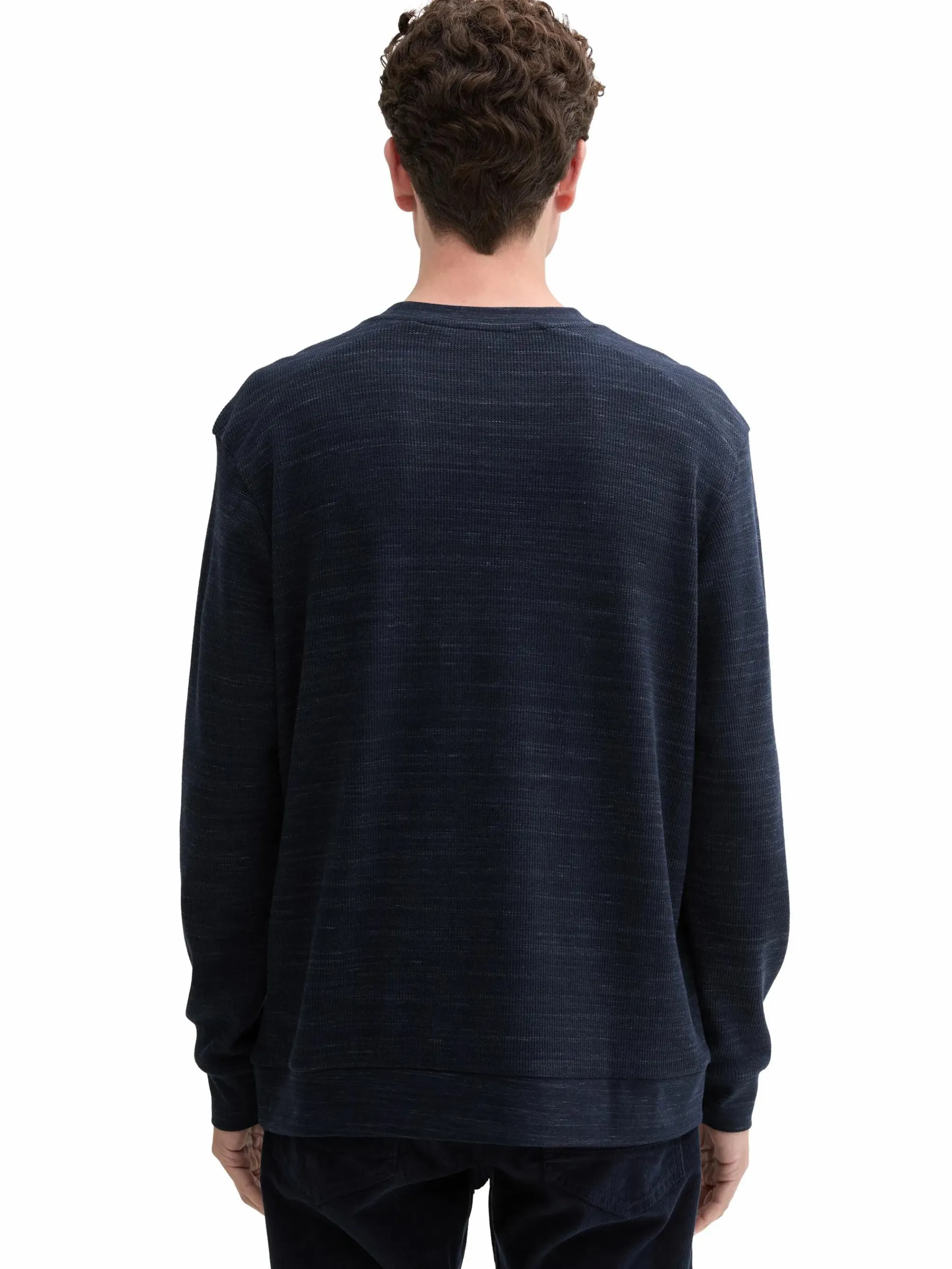 Herren Longsleeve mit Struktur