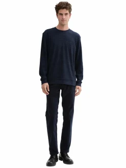 Herren Longsleeve mit Struktur