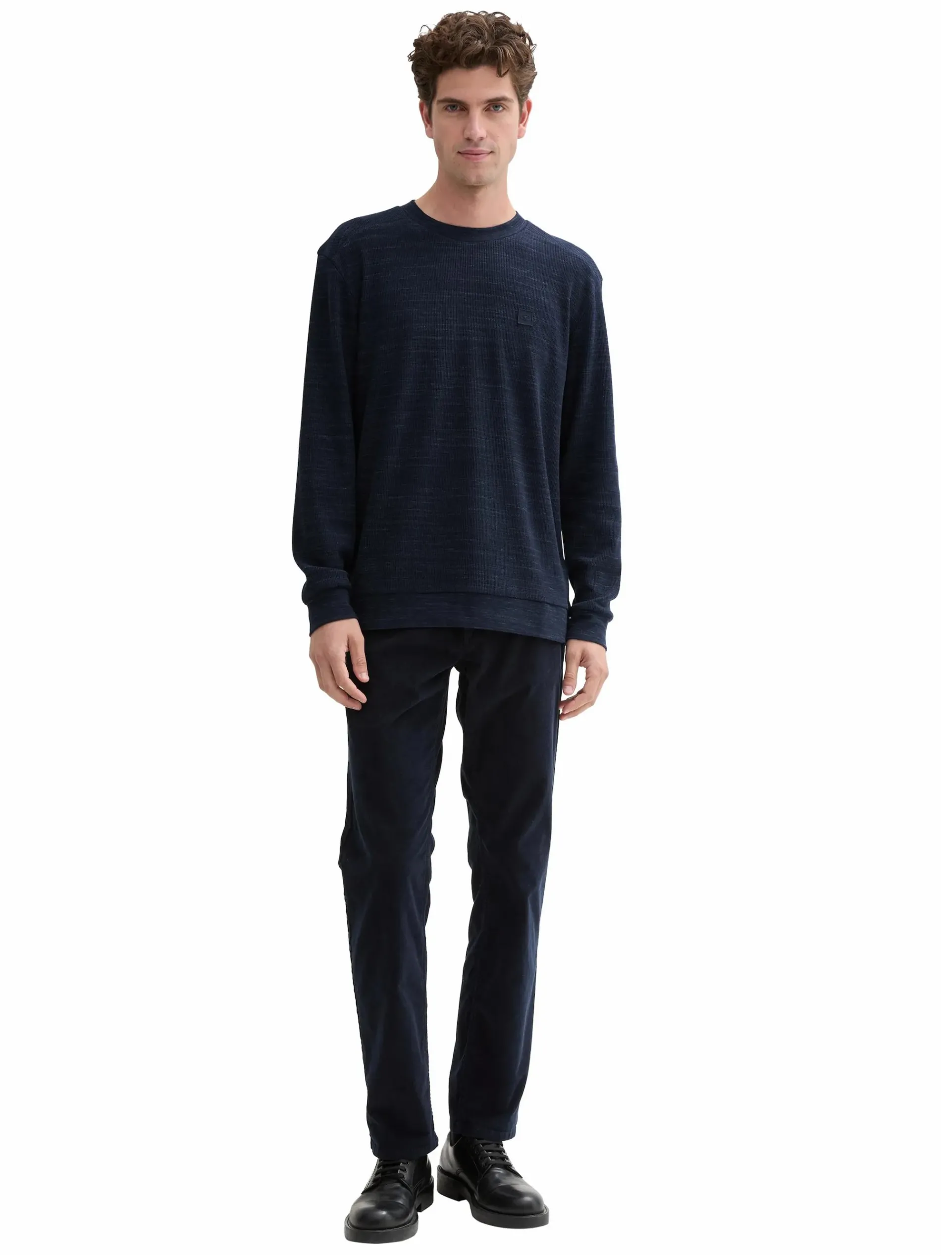 Herren Longsleeve mit Struktur