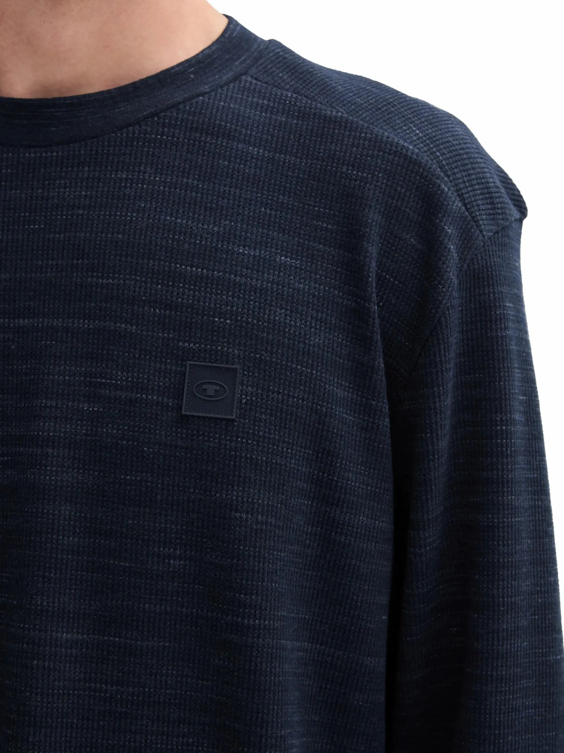 Herren Longsleeve mit Struktur