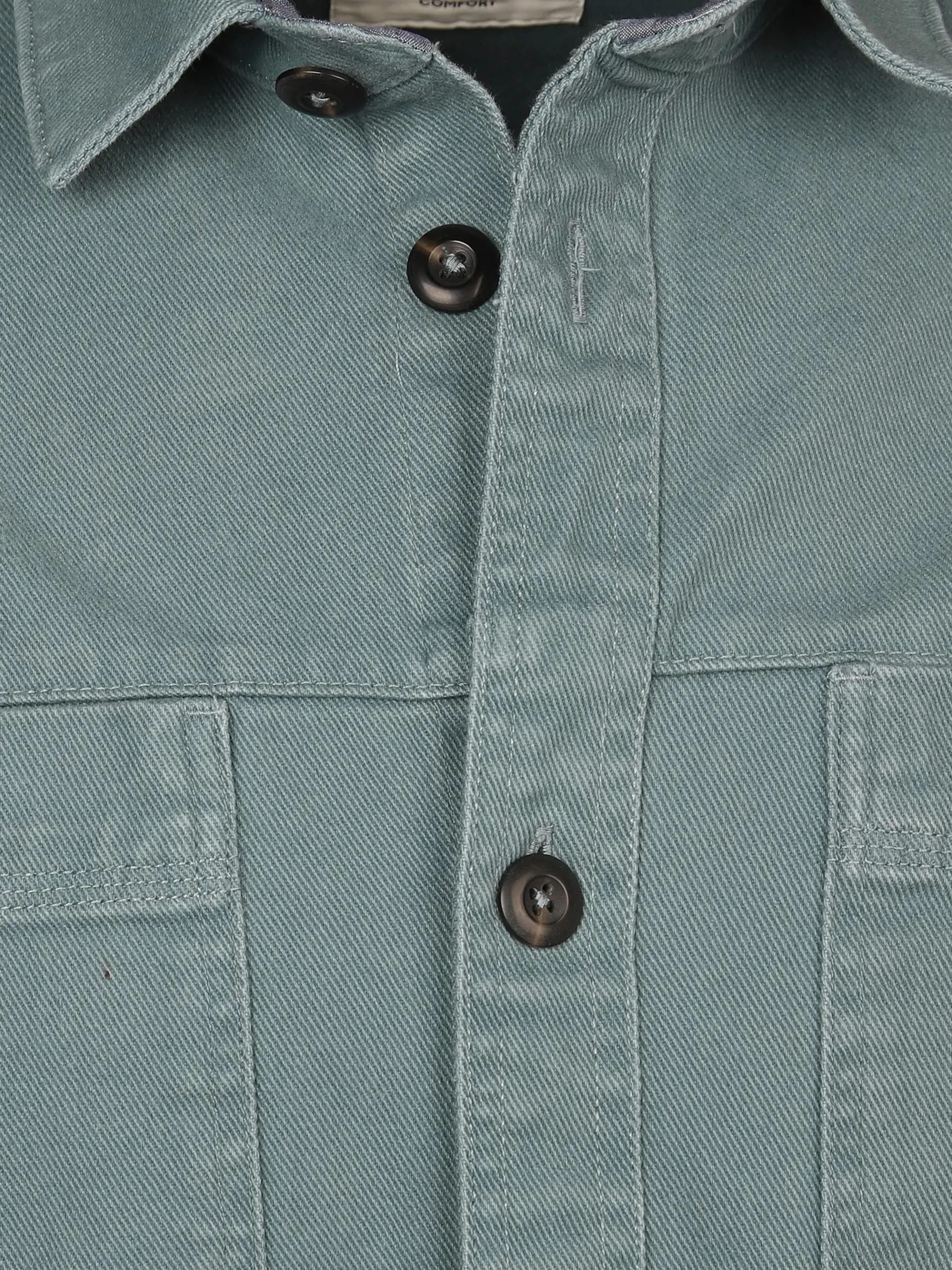 Herren Overshirt unifarben gehalten