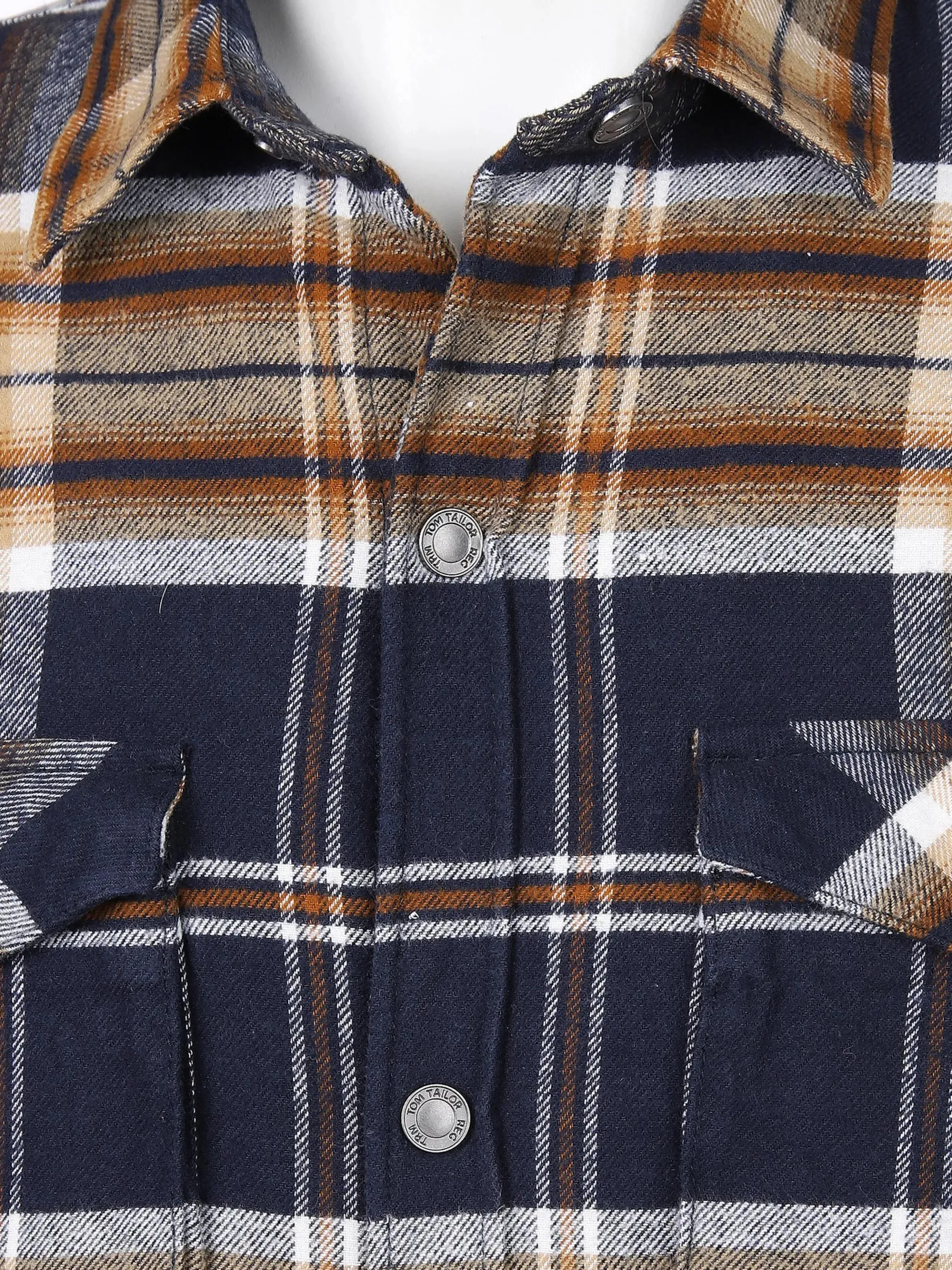 Herren Overshirt-Jacke im Karodessin